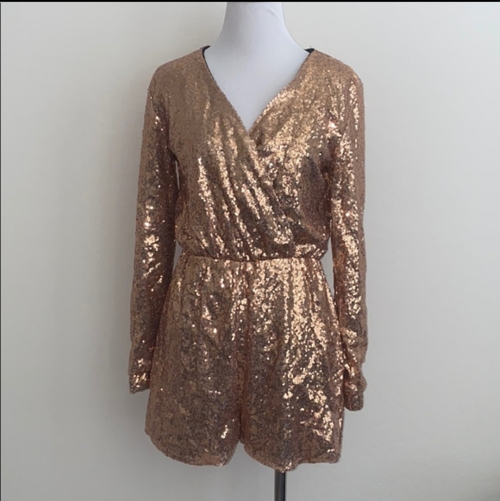 Haoduoyi medium sequined romper